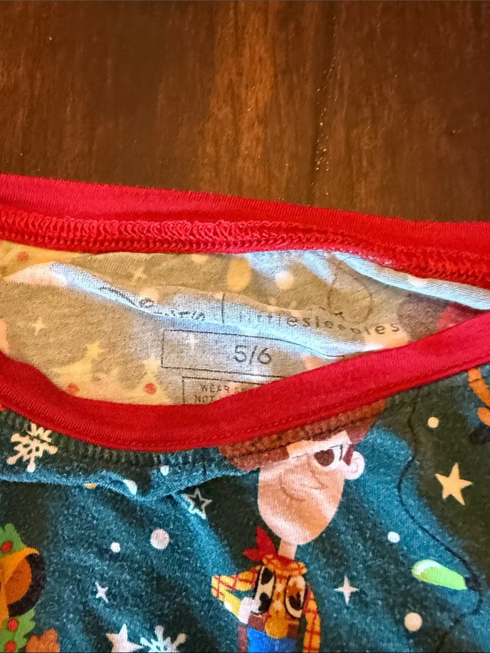 Little Sleepies Grey Holiday Character Pajama Set with Red Trim
